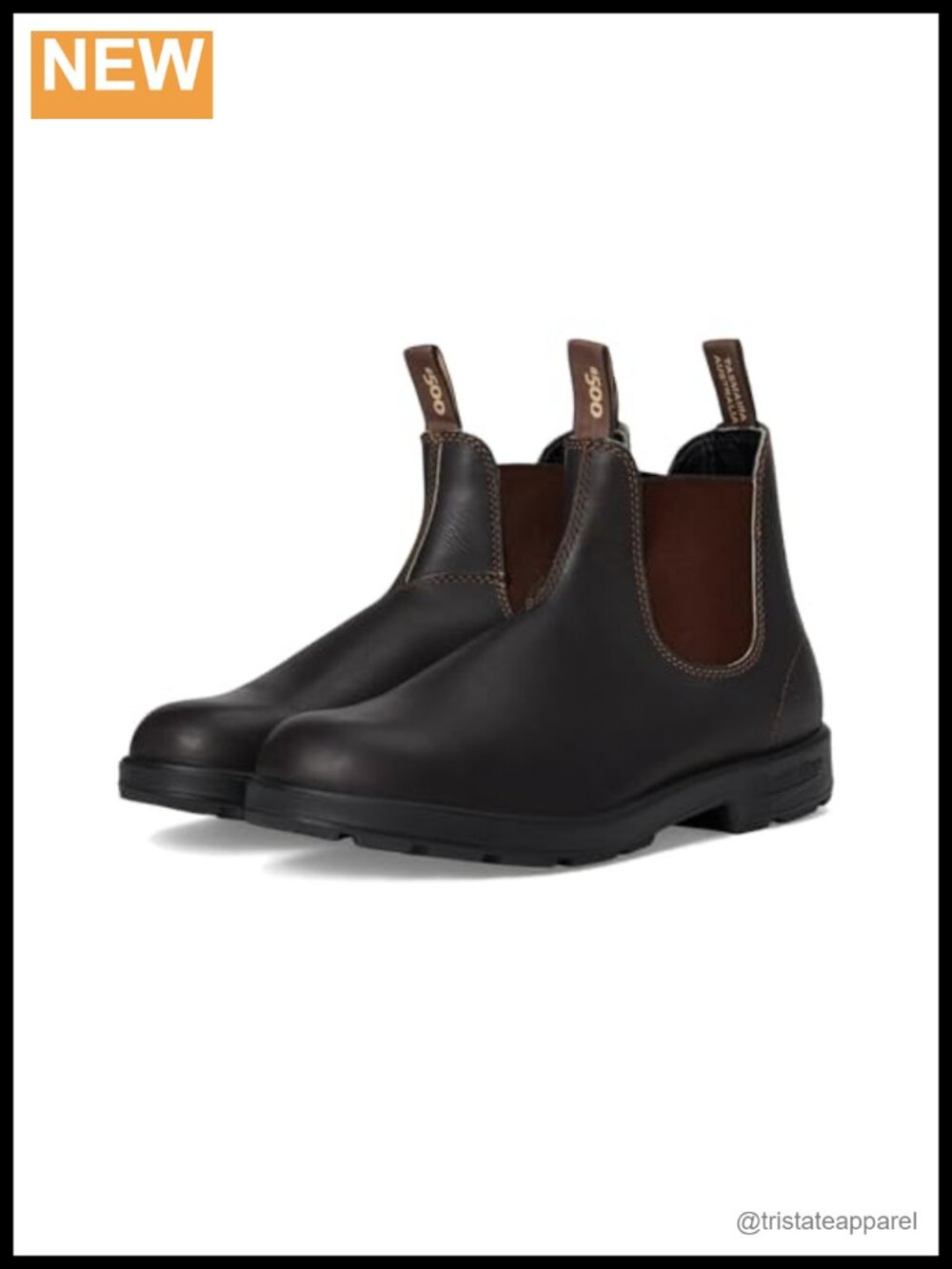 Blundstone BL500 Leather Chelsea Boots Ankle Pull-On Water Resistant